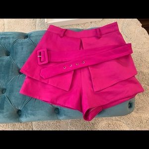 Do + Be Hot Pink Belted Skort in Medium